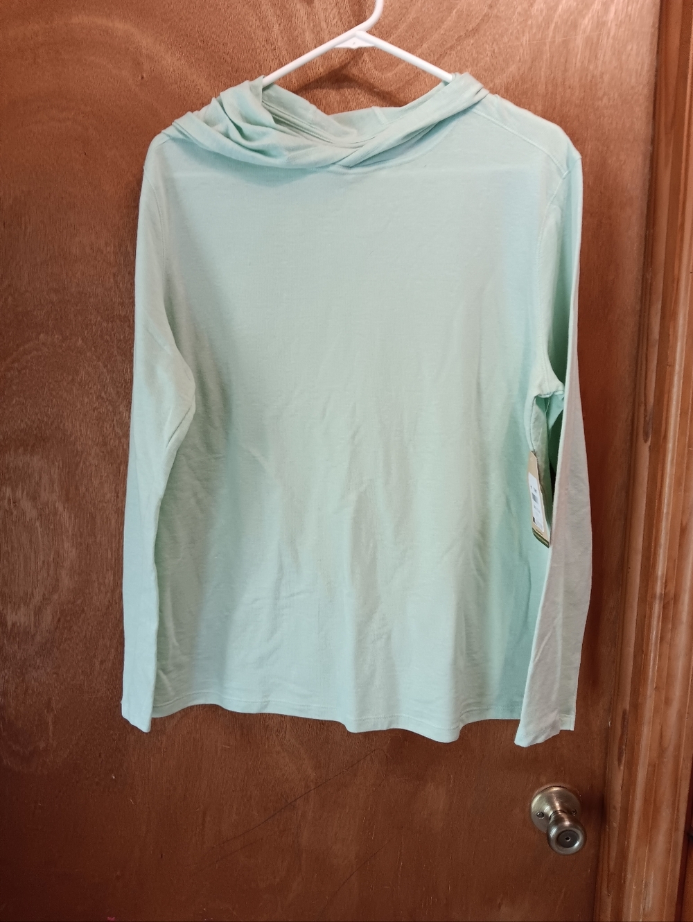Reel Legends Mint Green Lightweight Hooded Long-Sleeve Top